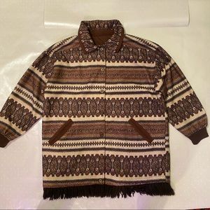 Vintage Western button down sweater